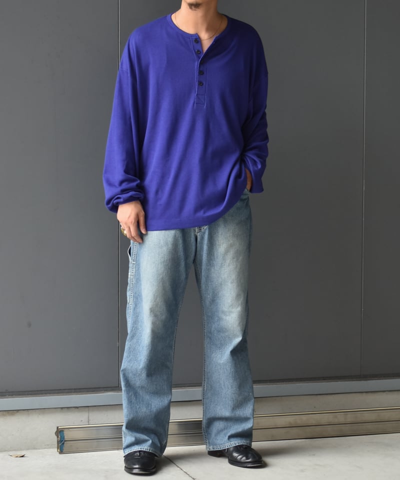 トップス ULTERIOR CASH HONEYCOMB HENLEY-NECK TOP C/CASH HONEYCOMB HENLEY-NECK TOP - ULTERIOR – C THE C