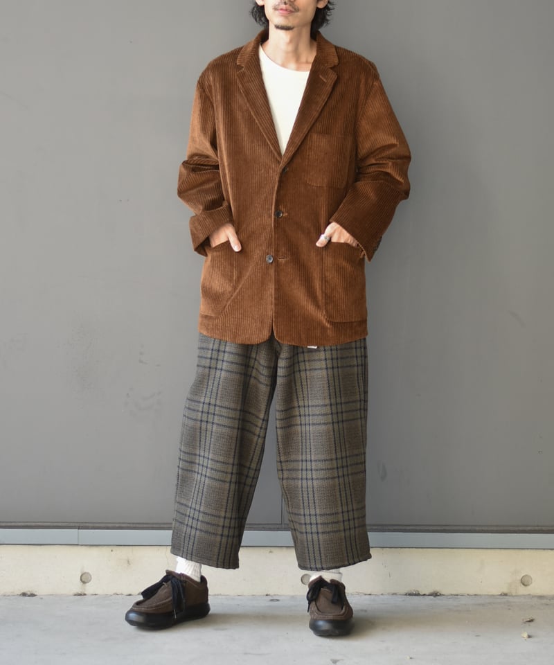 Willow Pants P-029 gray-check | 45do｜refomed・Go