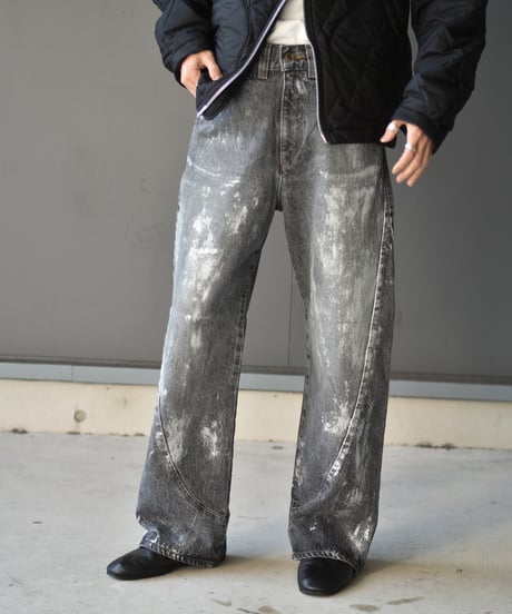 encode PROTOTYPE 3D JEANS - SILVER PAINTING