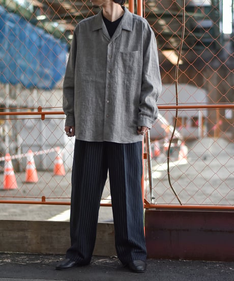 Gorsch the merry coachman  Yak Mixed L/C Wide Silhouette Open Collar Shirt