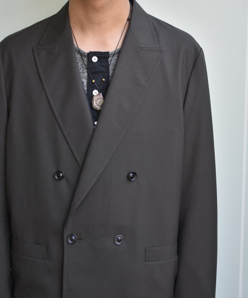 ULTERIOR SUPER FINE WOOL TROPICAL DB JKT | 45do ULTERIOR SUPER FINE WOOL TROPICAL DB JKT | 45do