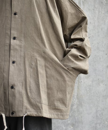 O project  BALLOON SHIRT/SUNDRYED COTTON SATIN