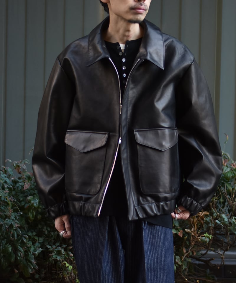 superNova. Leather flight jacket - Horsehide /