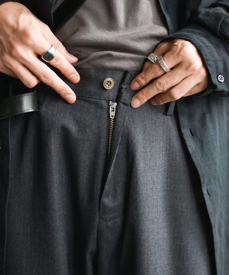 【LAST1】nakedgauge  WOOL GABARDINE ASHLEY SLACKS