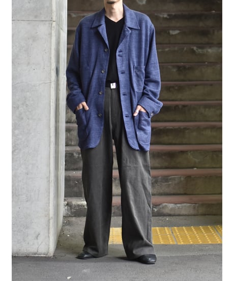saby WORKERS JACKET TYPE S.B - Bishu Japan Linen Mesh Jacquard FAB -