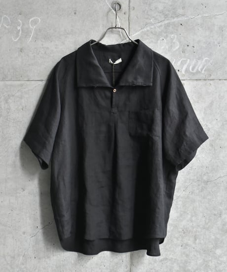 Gorsch the merry coachman European Linen Horizontal Open Raglan Short Sleeve Shirt