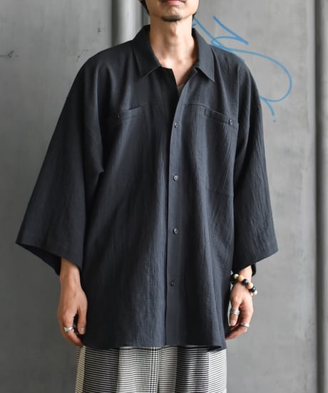 O project  OVERSIZED SHORT SLEEVE SHIRTS/FINE STRIP