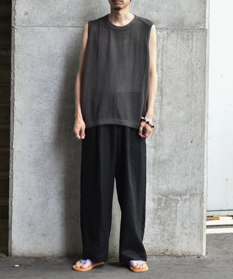 O-project オーガニックコットン メッシュT スリーブレス janjan O-project オーガニックコットン メッシュT スリーブレス janjan O