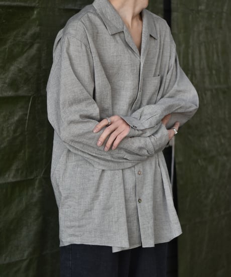 Gorsch the merry coachman  Yak Mixed L/C Wide Silhouette Open Collar Shirt