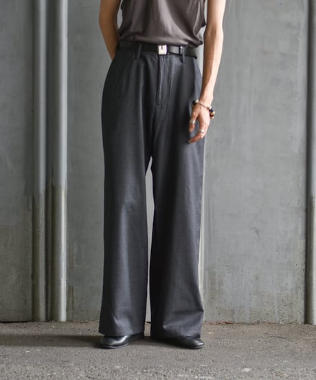 【LAST1】nakedgauge  WOOL GABARDINE ASHLEY SLACKS