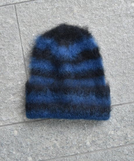 Indietro Association Mohair Border Knit Cap