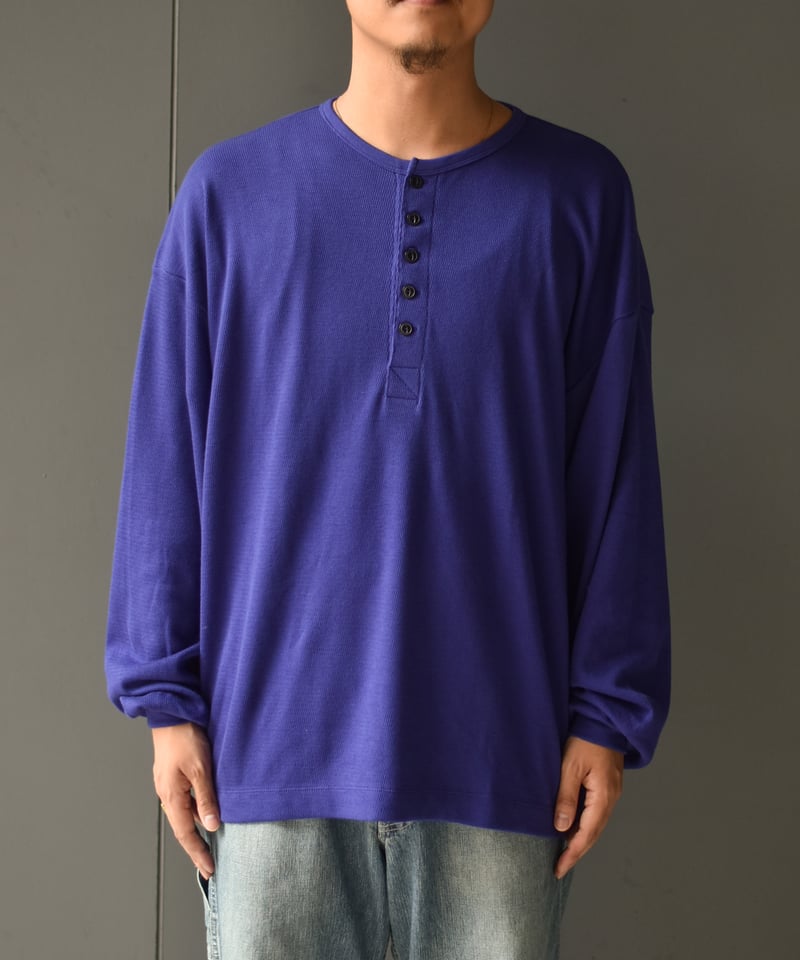 トップス ULTERIOR C/CASH HONEYCOMB HENLEY-NECK C/CASH HONEYCOMB HENLEY-NECK TOP - ULTERIOR – C THE C