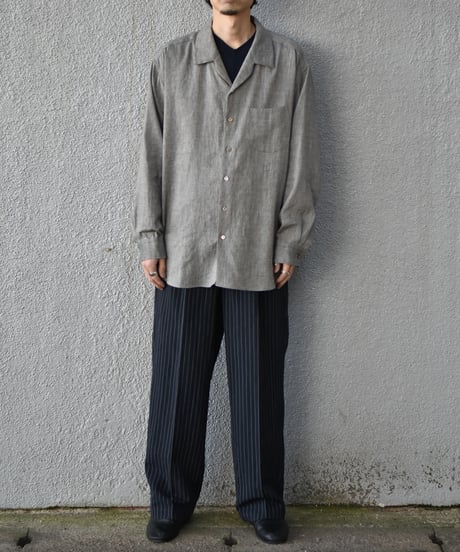 Gorsch the merry coachman  Yak Mixed L/C Wide Silhouette Open Collar Shirt
