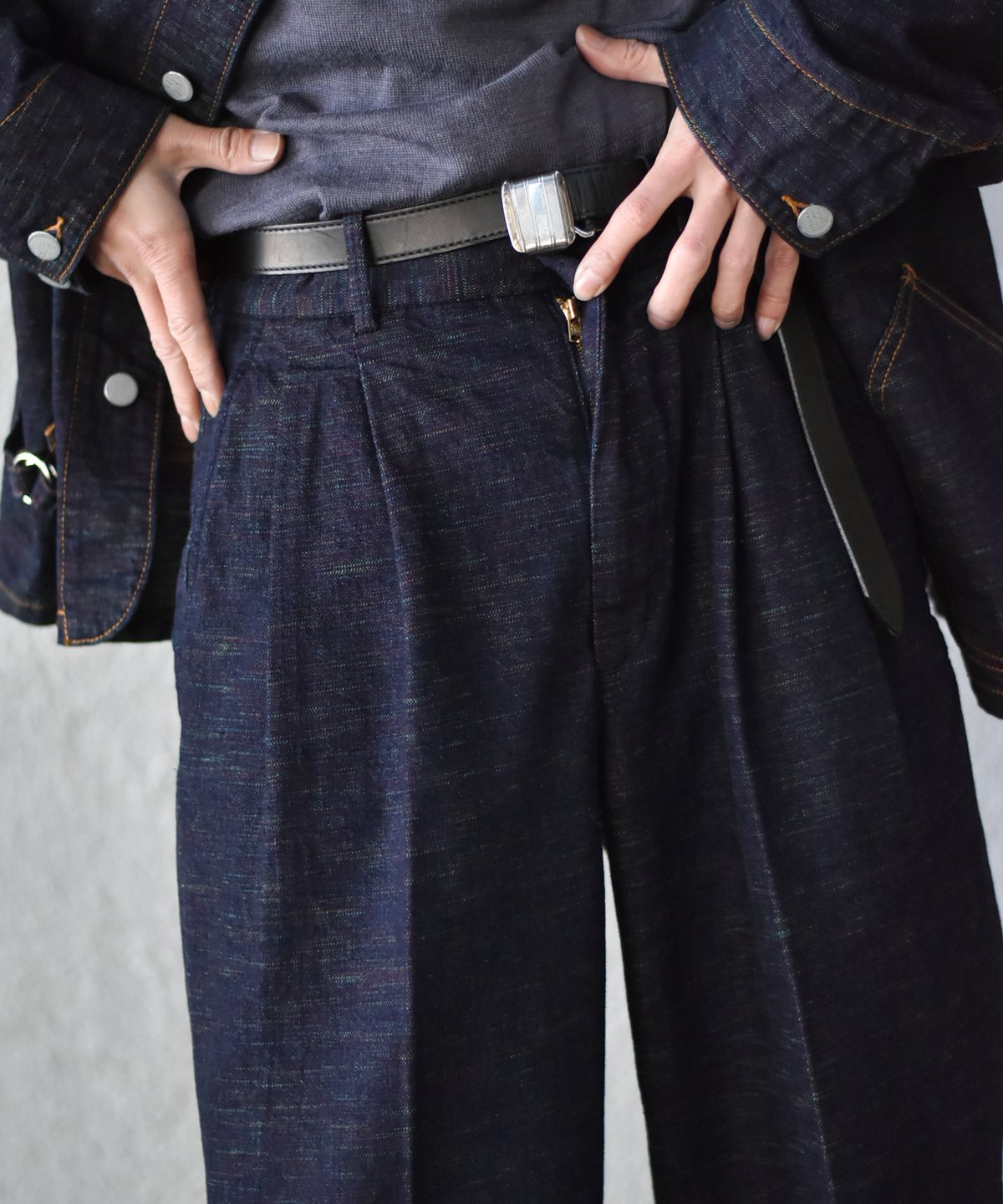 TUITACI INLAY DENIM TROUSER “Morenci” | 45do｜re