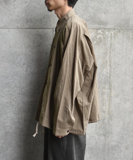 O project  BALLOON SHIRT/SUNDRYED COTTON SATIN