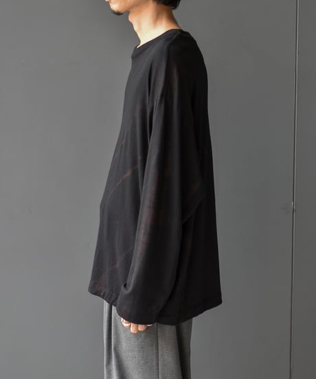 【LAST1】Gorsch the merry coachman Long Sleeve Ryukyu Indigo Dye soft Wool Knit Pullover
