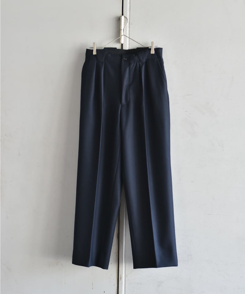 ULTERIOR SUPER FINE LIGHT MELTON TUCKED TROUSE