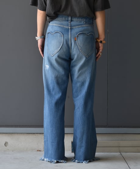 【LAST1】RICE NINE TEN LOVELY FADED JEANS
