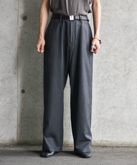 【LAST1】nakedgauge  WOOL GABARDINE ASHLEY SLACKS