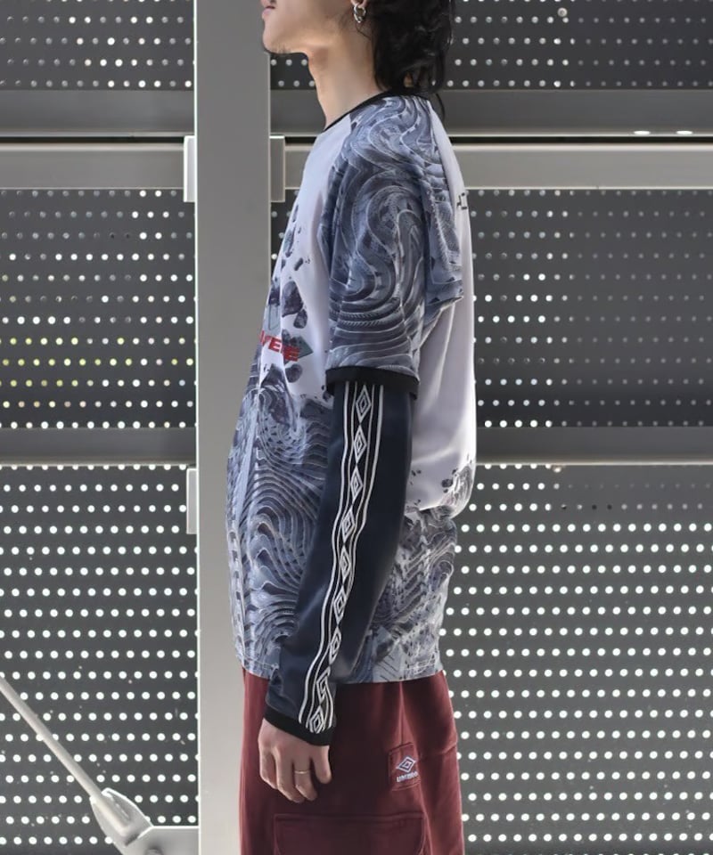 PARANOID×UMBRO】OVERLAP L/S GAME SHIRT | 45do PARANOID×UMBRO】OVERLAP L/S GAME SHIRT | 45do