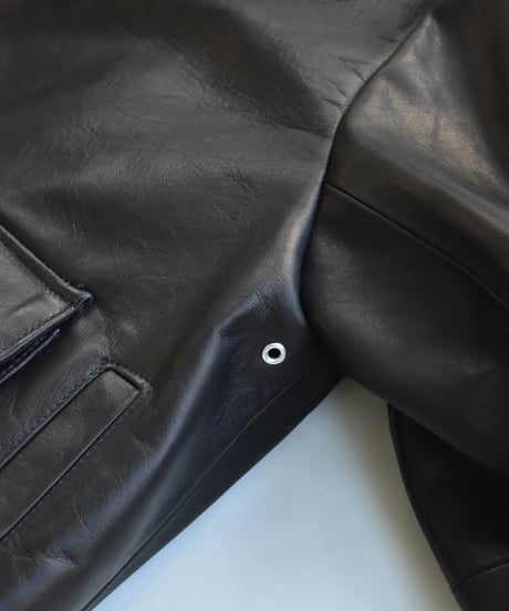 superNova. Leather flight jacket - Horsehide / Black