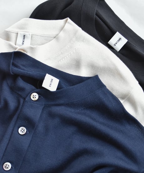 MEIAS  SILK HENLEY NECK PO