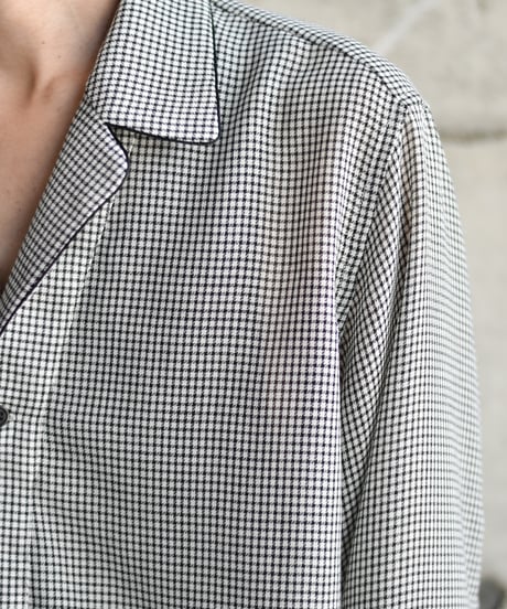 saby PULL OVER LAPEL SHIRTS - Bishu Japan Polyester Wool Viyella FAB-