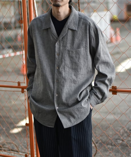 Gorsch the merry coachman  Yak Mixed L/C Wide Silhouette Open Collar Shirt