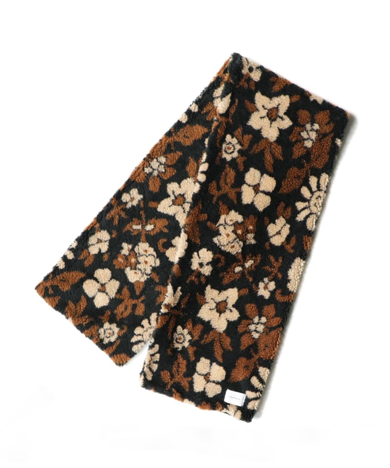 superNova. Flower camo jacquard boa muffler / B