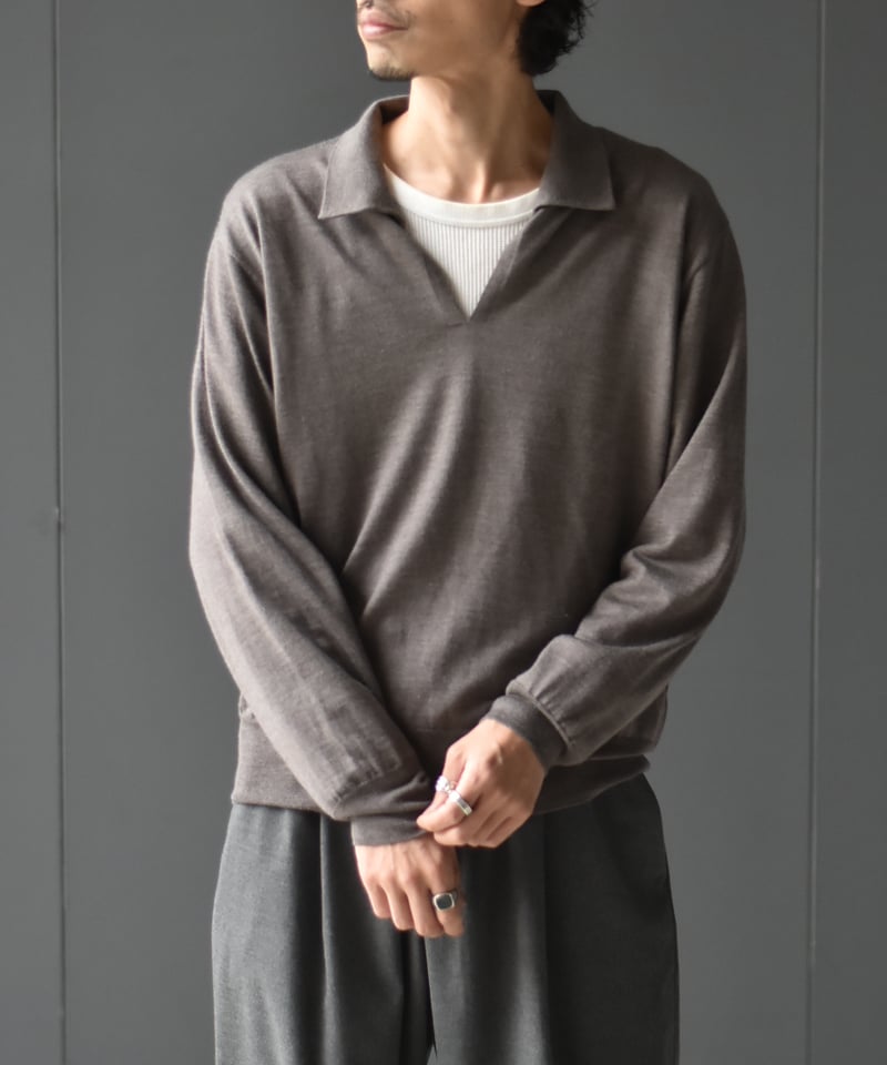 MEIAS WOOL SILK POLO PO | 45do｜refomed・Gorsch・