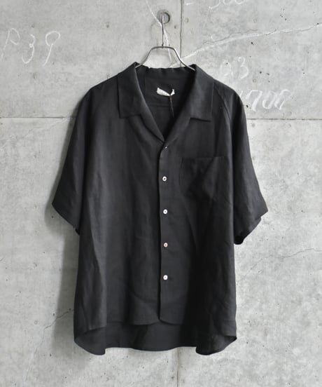 Gorsch the merry coachman European Linen Open Collar Raglan Short Sleeve Shirt
