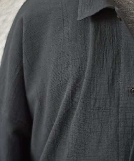 O project  WIDE FIT SHIRT/WASHED PANAMA COTTON LINEN