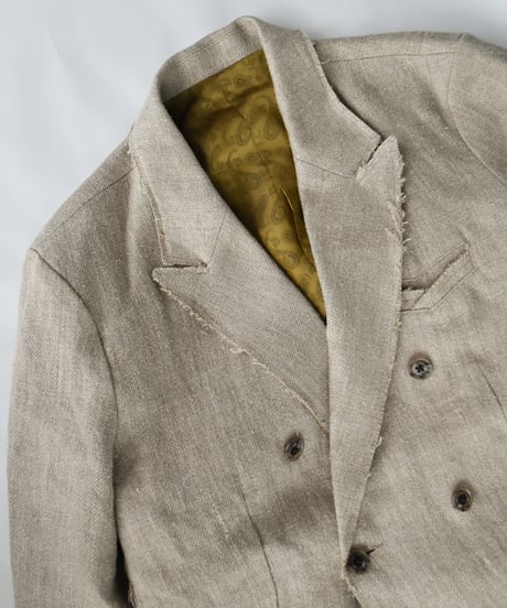 TUITACI HEAVY LINEN DOUBLE JACKET