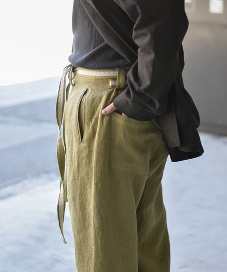 NEZU YOHIN TEN  リネンJQワークパンツ