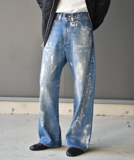 encode PROTOTYPE 3D JEANS  SILVER PAINTING