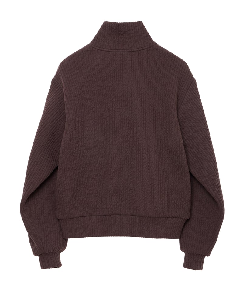 MATSUFUJI Stripe Jacquard Stand Collar Jacket |