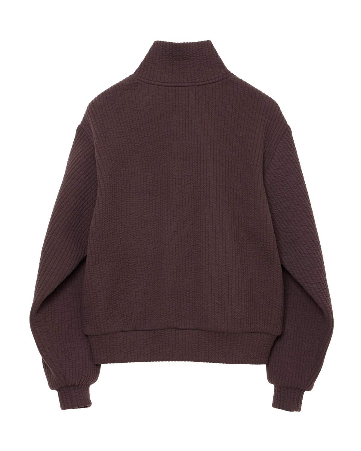 MATSUFUJI Stripe Jacquard Stand Collar Jacket |