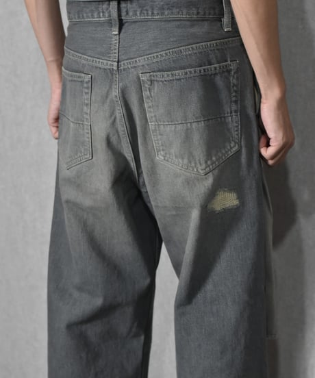 【LAST1】superNova. Selvedge wide jeans - Repair