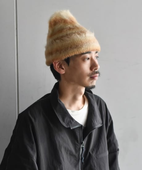 Indietro Association Mohair Border Knit Cap