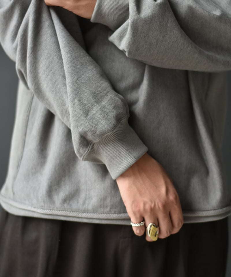 LAST1】ULTERIOR FADED SILKY TERRY RW HALF ZIP