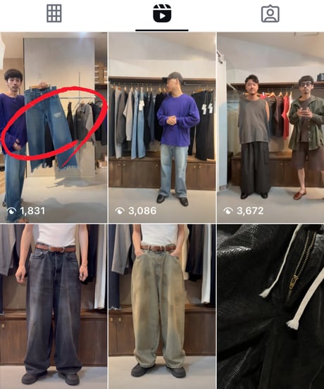 【LAST1】refomed KATSURAGI DENIM KNICKERBOCKERS