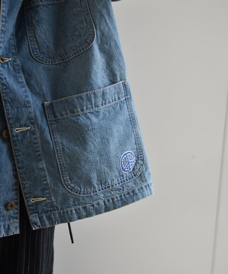 【LAST1】superNova. Embroidered coverall jacket - 9.5oz denim