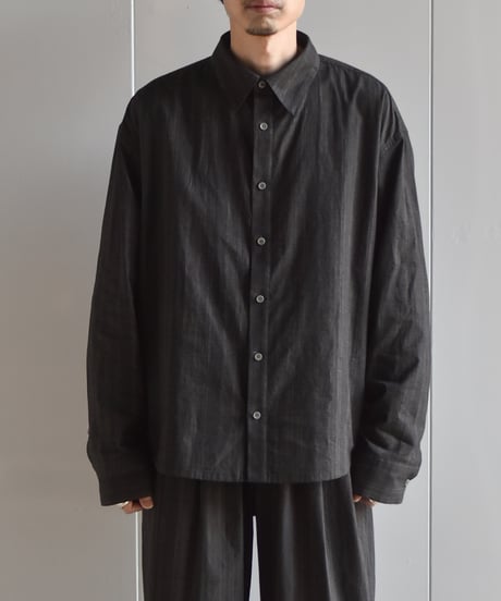 nakedgauge MADRAS STRIPE SHIRTS LS