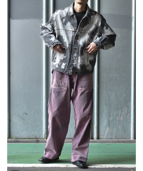 【LAST1】Willow Pants P-012 BLK bleach