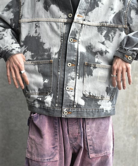 【LAST1】Willow Pants P-012 BLK bleach