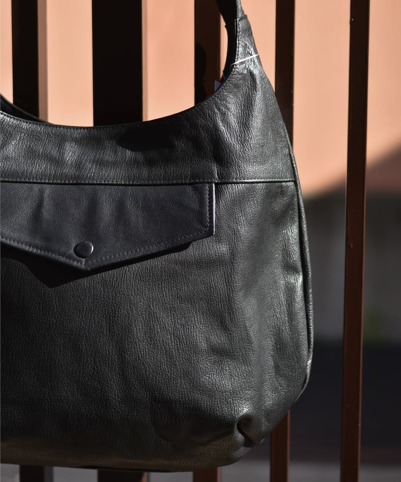 CCU レザーショルダーバッグ BG-24-C-GOAT-3 SHOULDER BAG #BLACK [BG-24-C-GOAT-3] – Diffusion