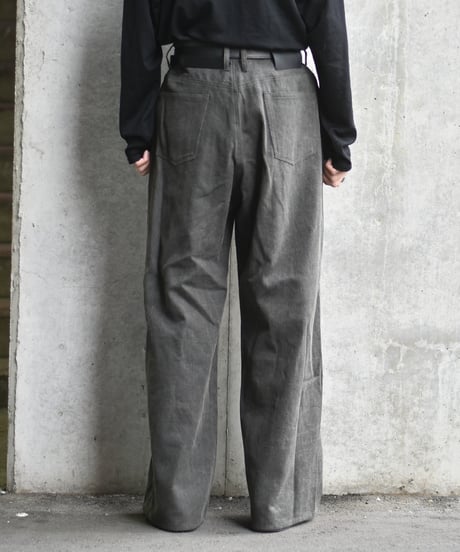nakedgauge  COTTON×LINEN PIGMENT DYED ASHLEY PANTS
