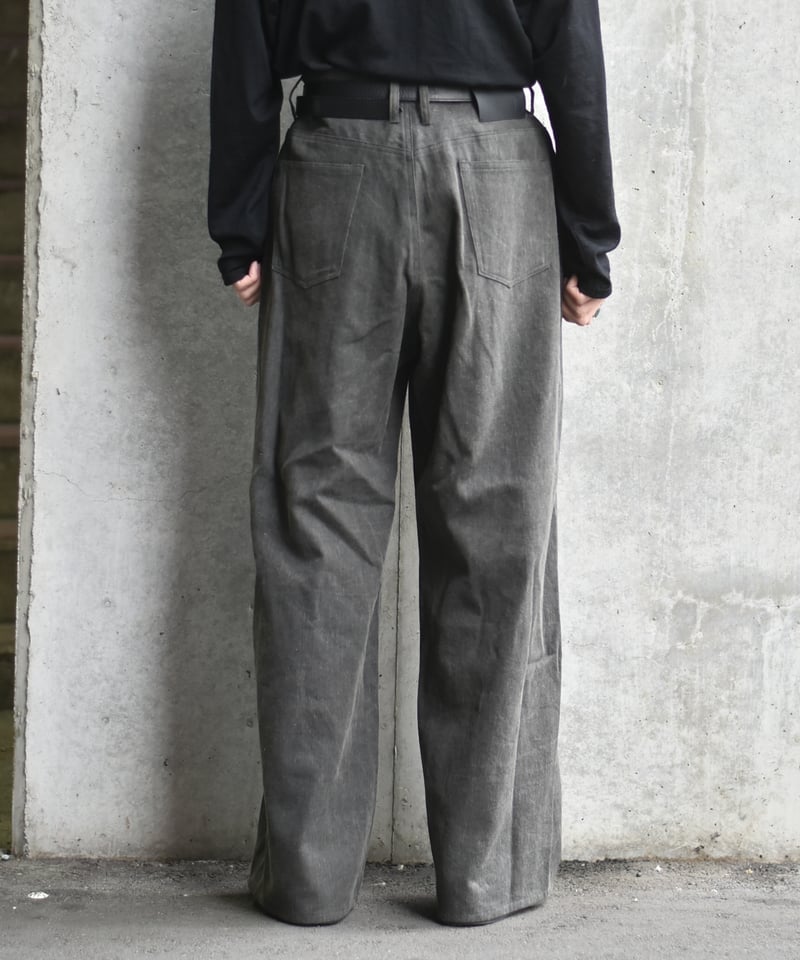 nakedgauge COTTON×LINEN PIGMENT DYED ASHLEY PA