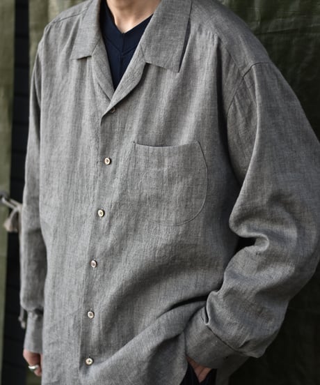 Gorsch the merry coachman  Yak Mixed L/C Wide Silhouette Open Collar Shirt
