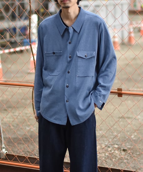 MEIAS LINEN CHAMBRAY KNIT SHIRTS